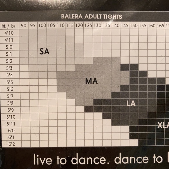 Balera Dancewear Tights NEW  Size SA T90 Carmel - Picture 3 of 3